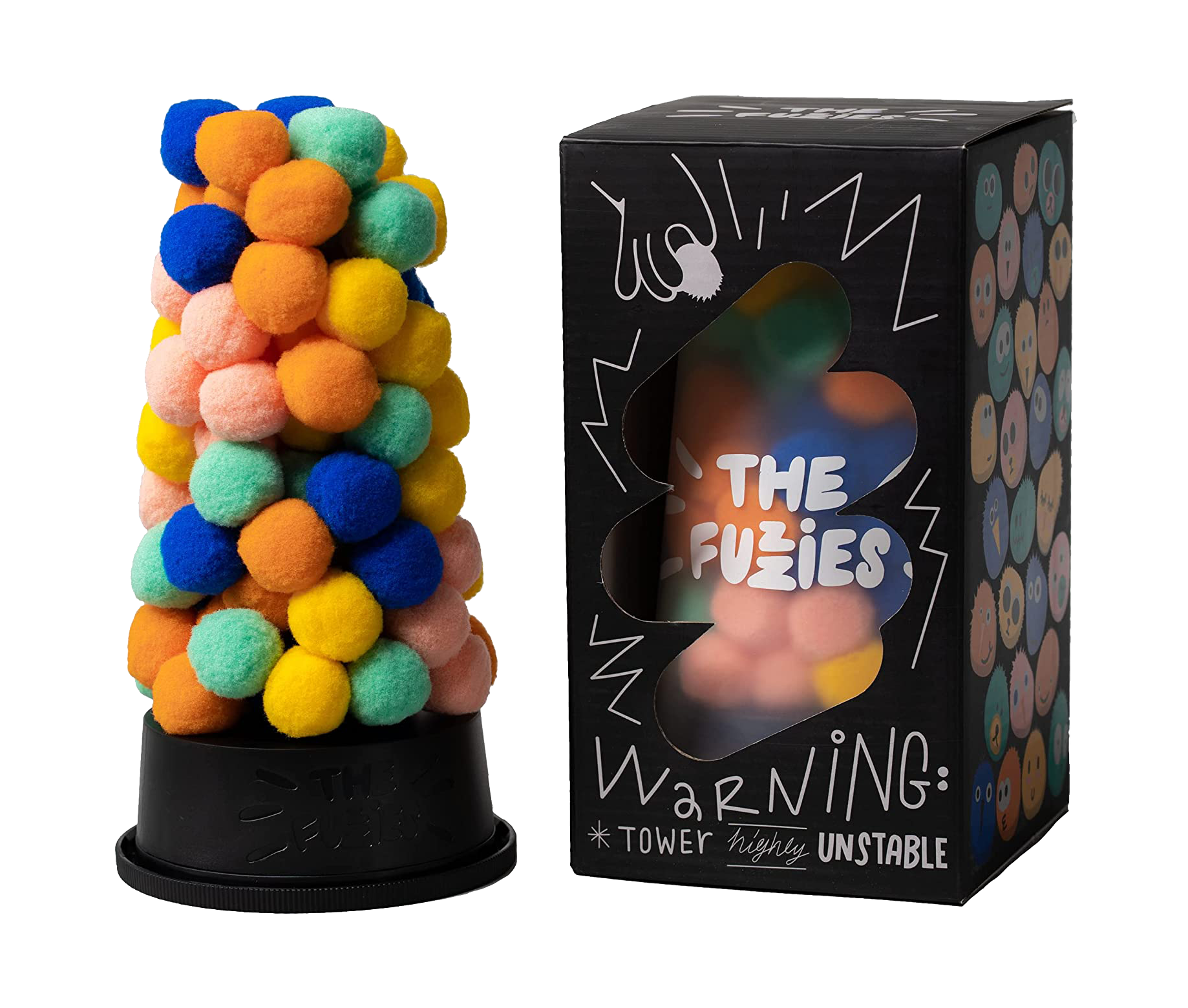 The Fuzzies! Construct gravity-defying towers with fuzzy balls